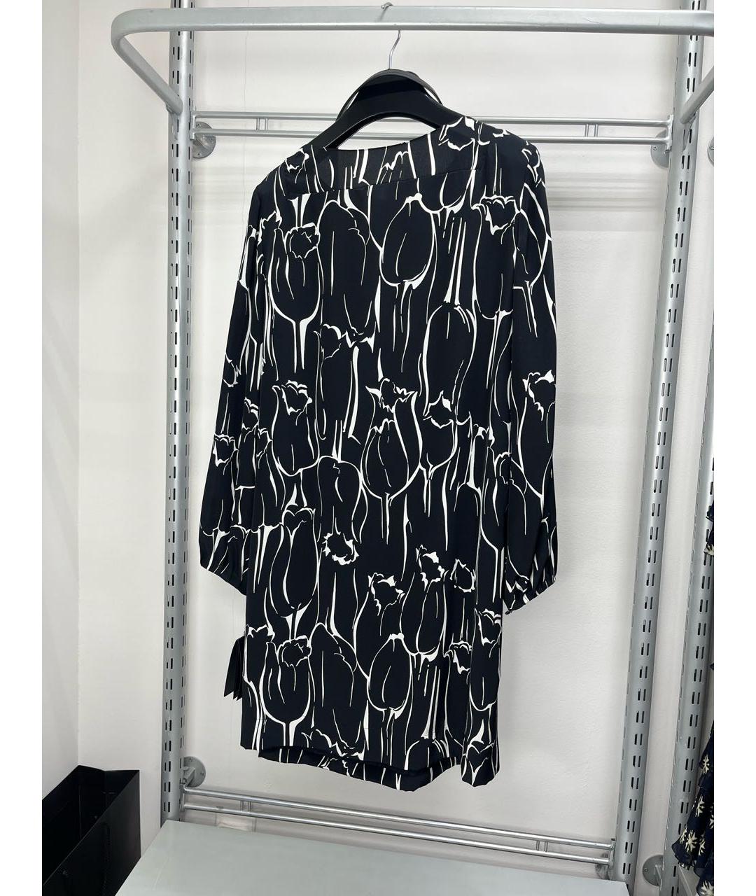SAINT LAURENT Черное шелковое коктейльное платье, фото 4