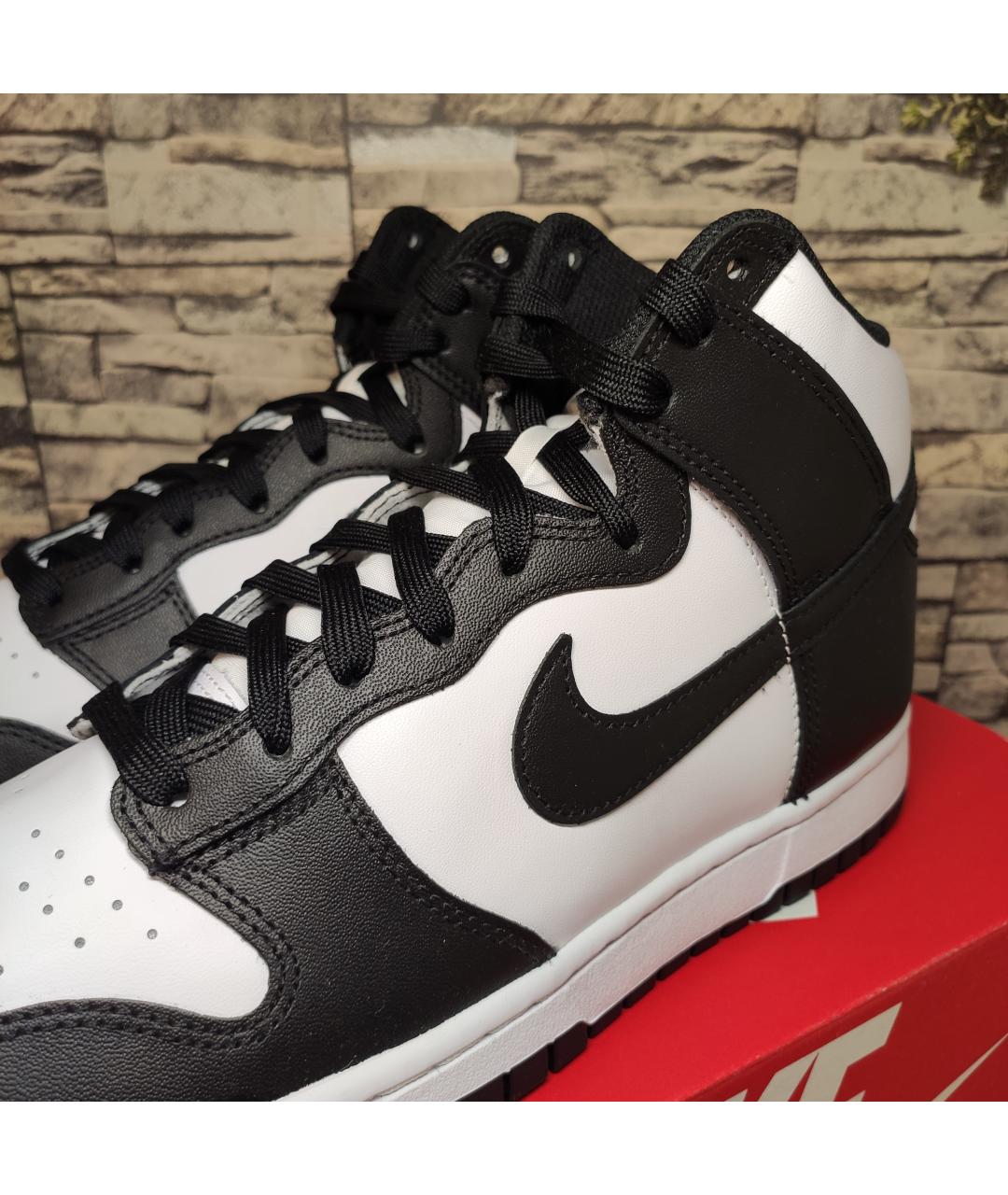 NIKE Черные кожаные кроссовки, фото 6