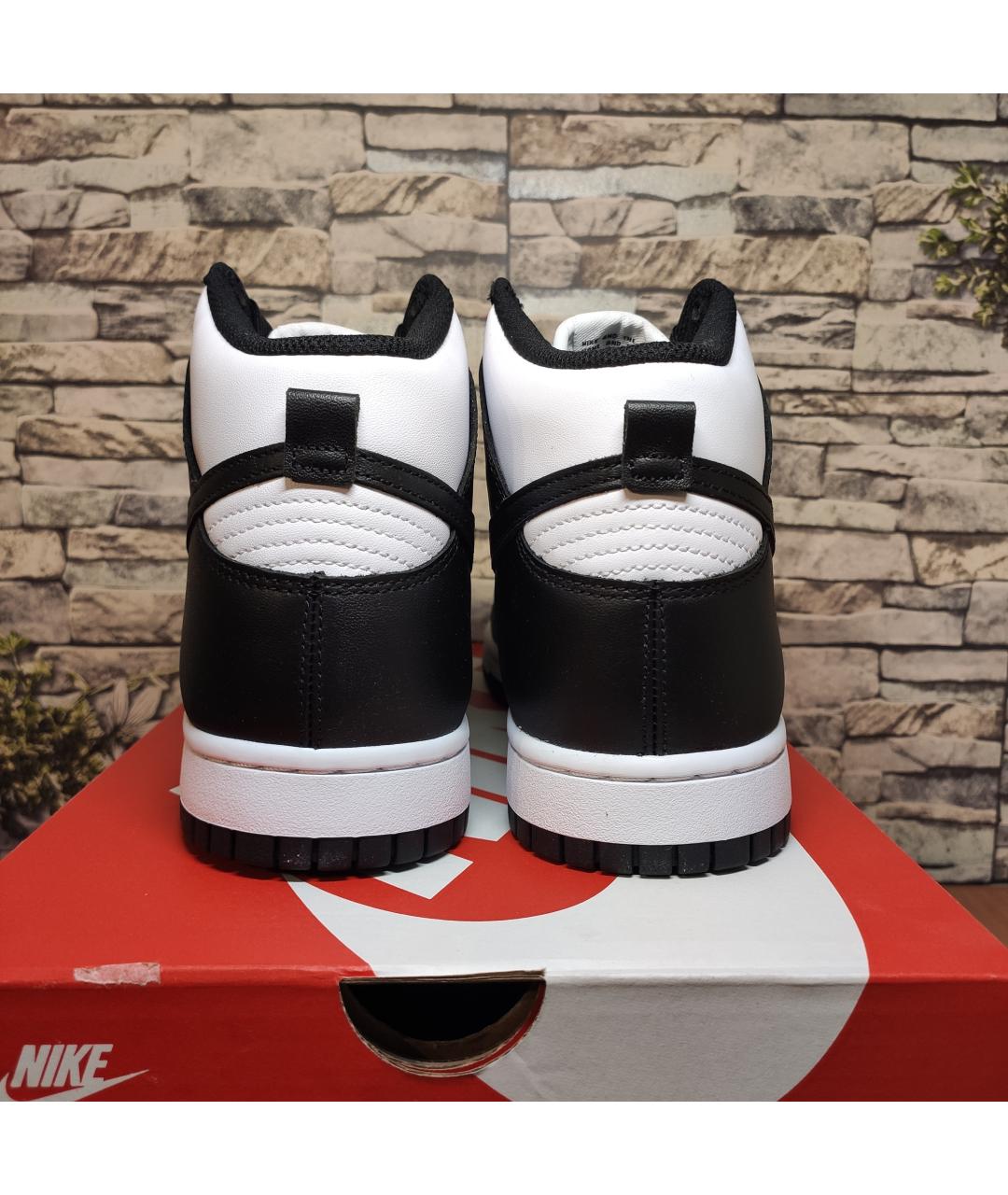 NIKE Черные кожаные кроссовки, фото 8