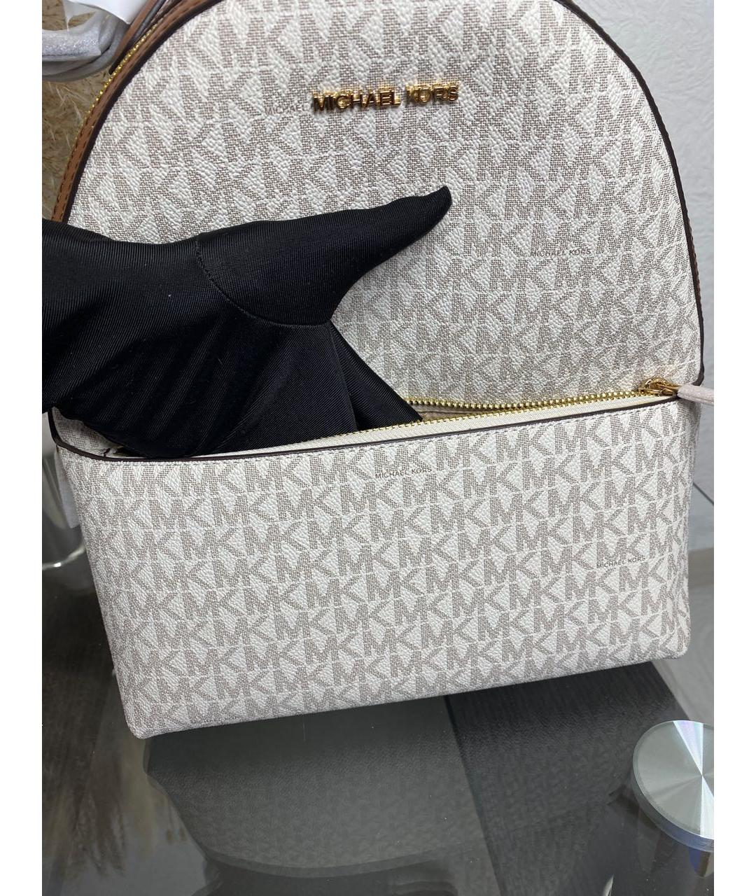 MICHAEL KORS Бежевый рюкзак, фото 6