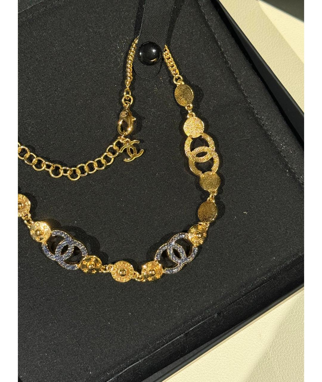 CHANEL Золотое колье, фото 3
