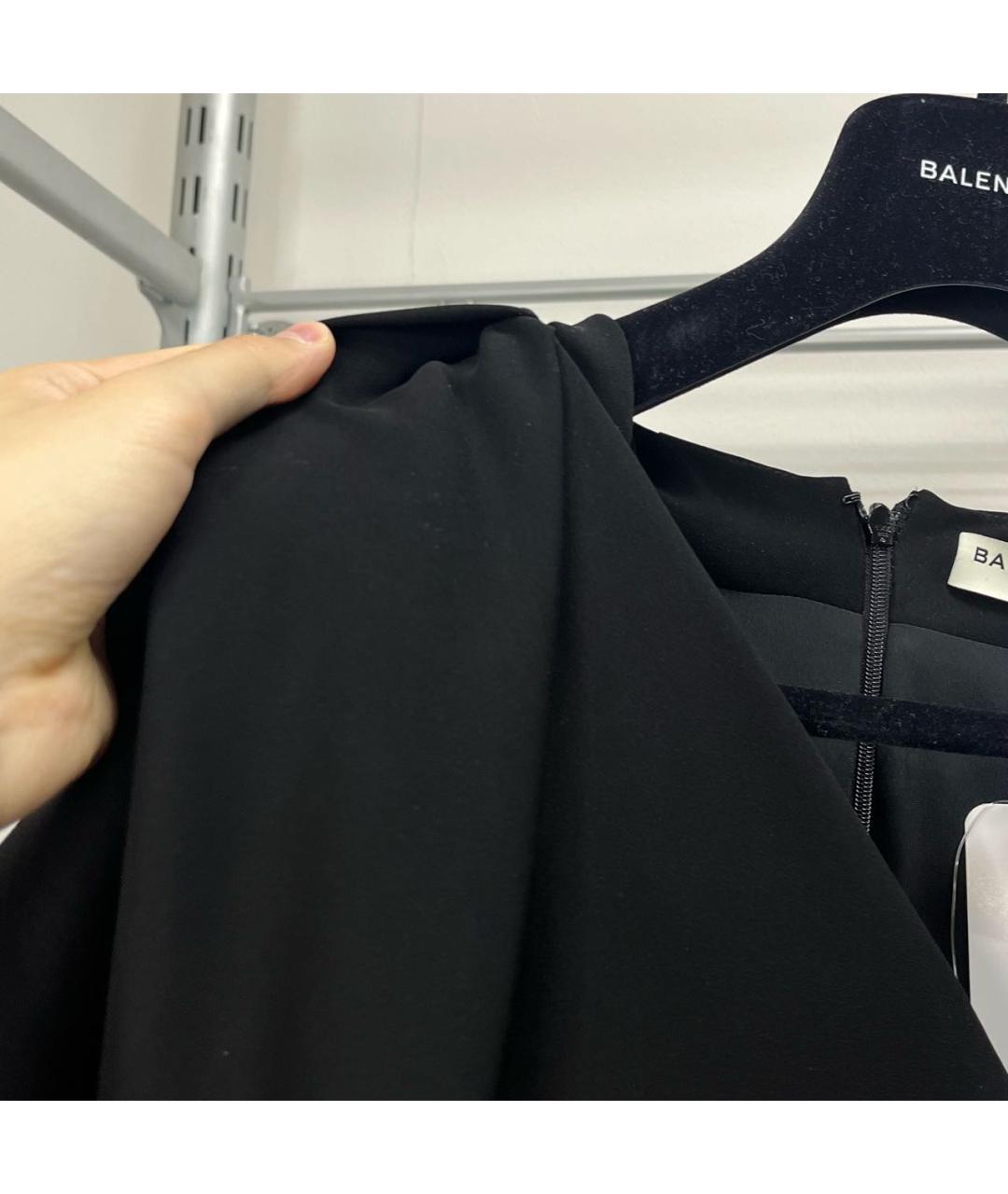 BALENCIAGA Черное полиэстеровое вечернее платье, фото 4