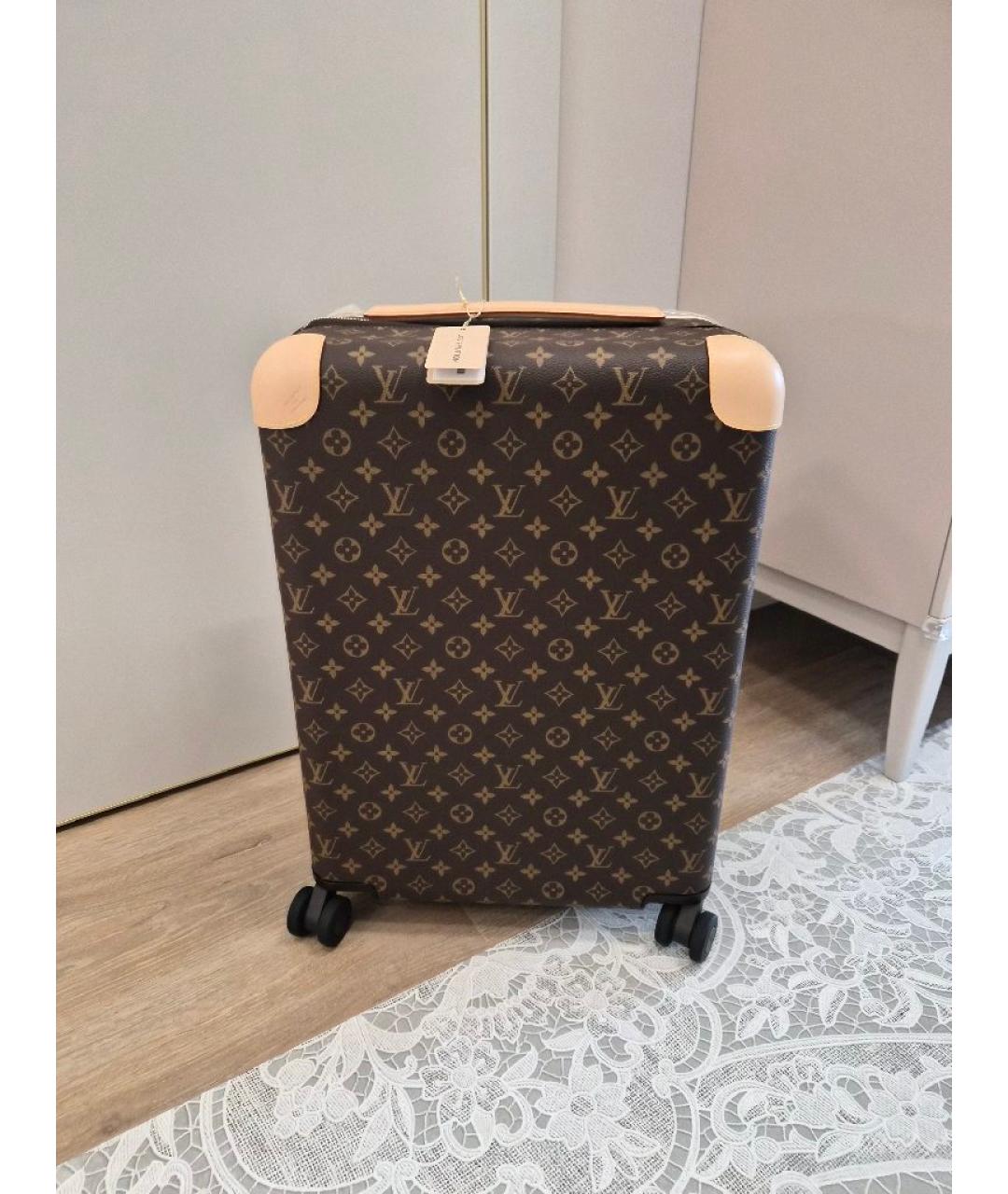 LOUIS VUITTON Коричневый чемодан, фото 7