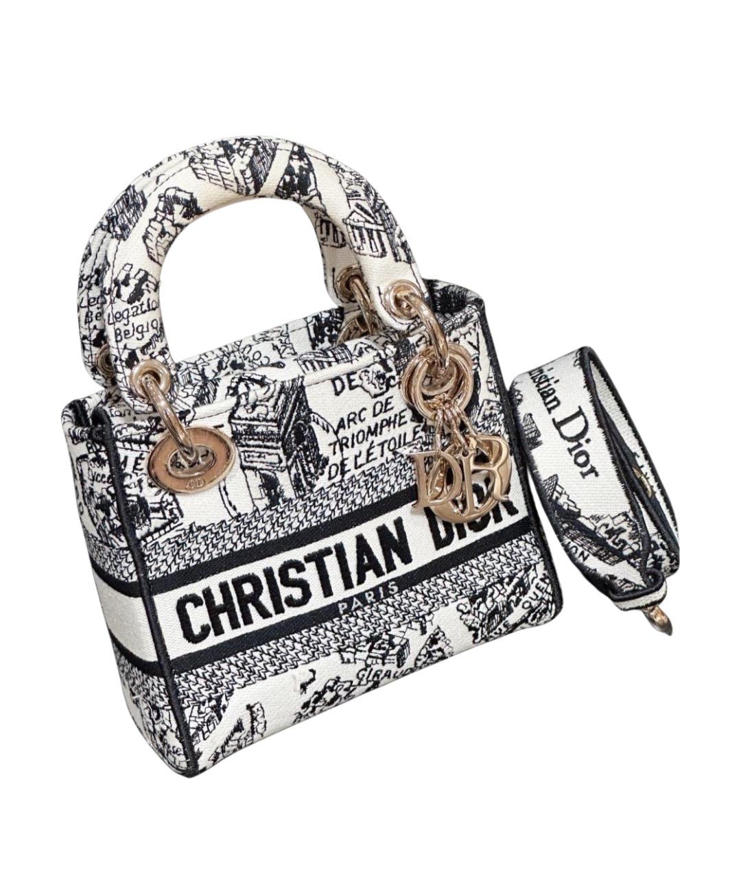 CHRISTIAN DIOR Белая сумка с короткими ручками, фото 1