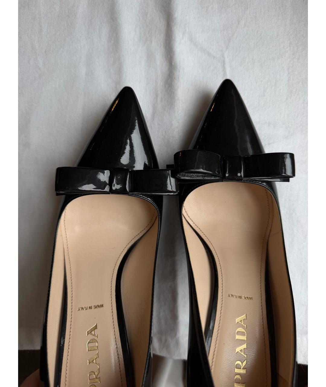 PRADA Черные туфли из лакированной кожи, фото 3