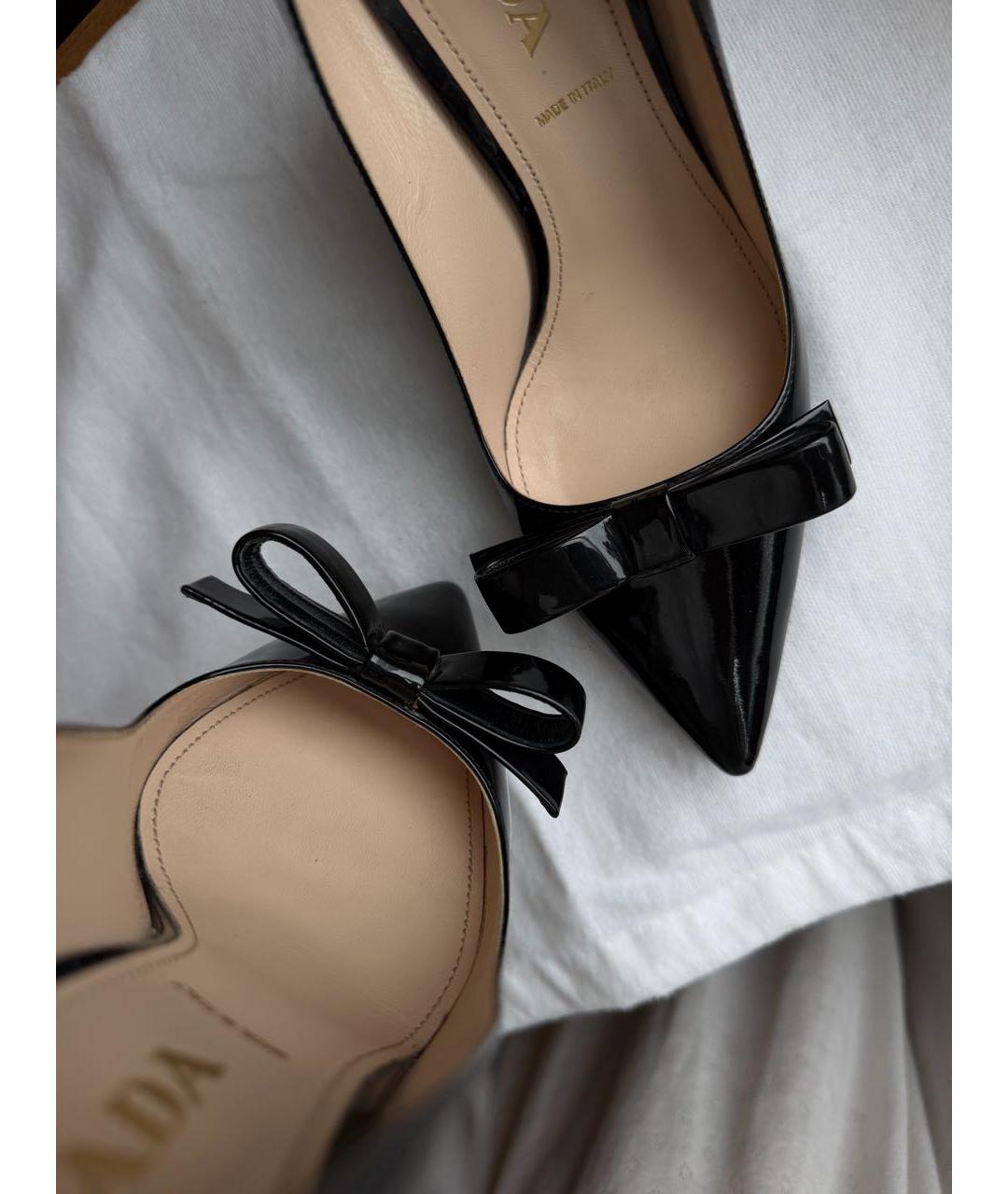 PRADA Черные туфли из лакированной кожи, фото 7