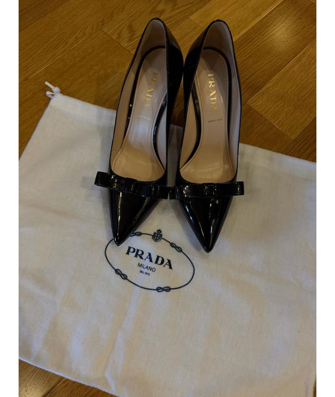 PRADA Черные туфли из лакированной кожи, фото 8