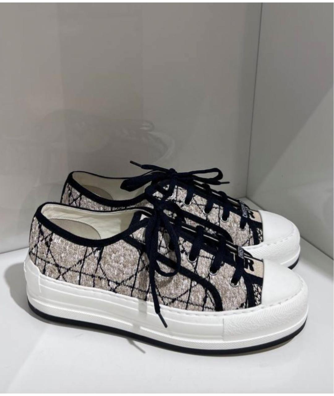 CHRISTIAN DIOR Розовые текстильные кеды, фото 5