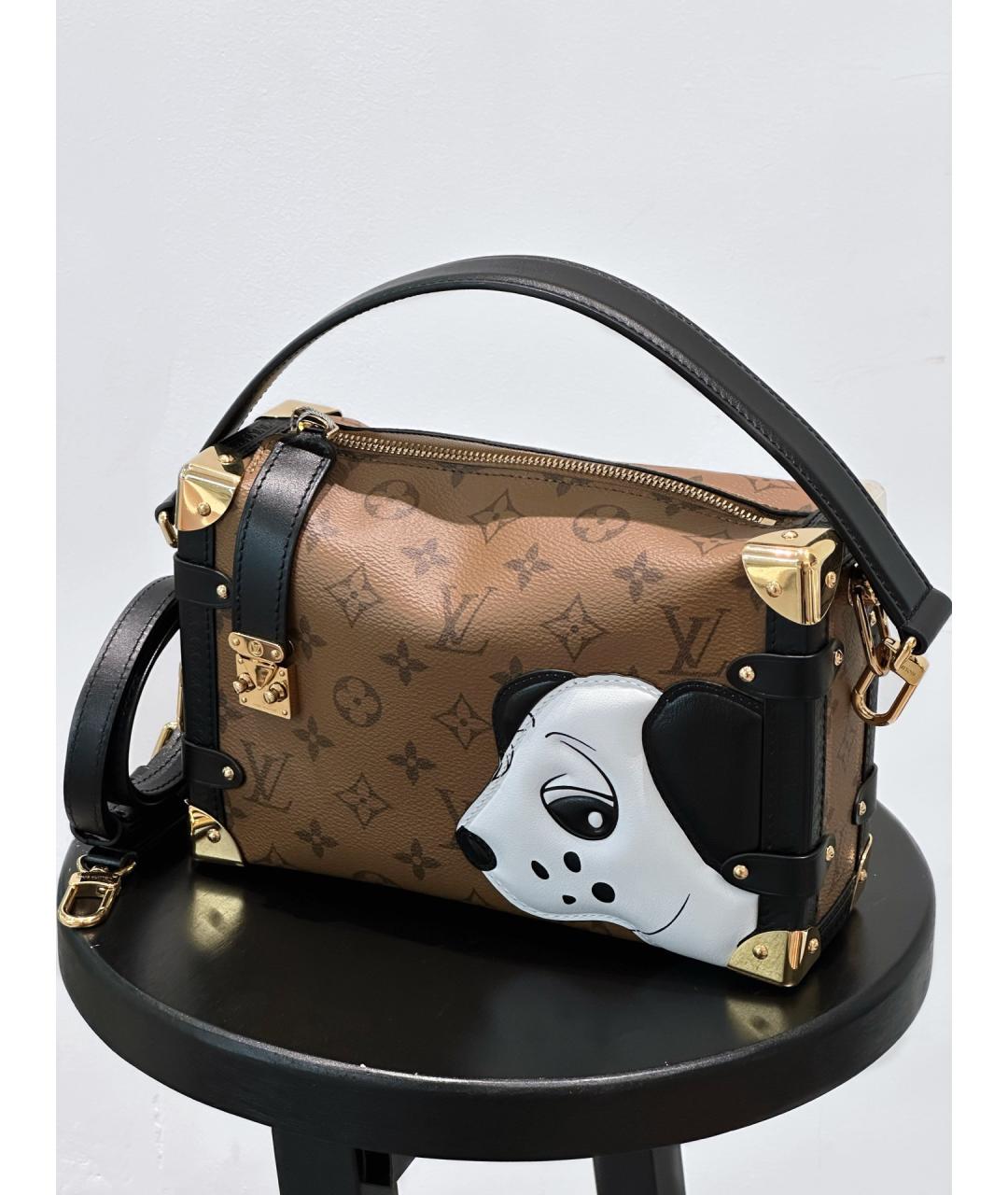 LOUIS VUITTON Коричневая сумка с короткими ручками, фото 3