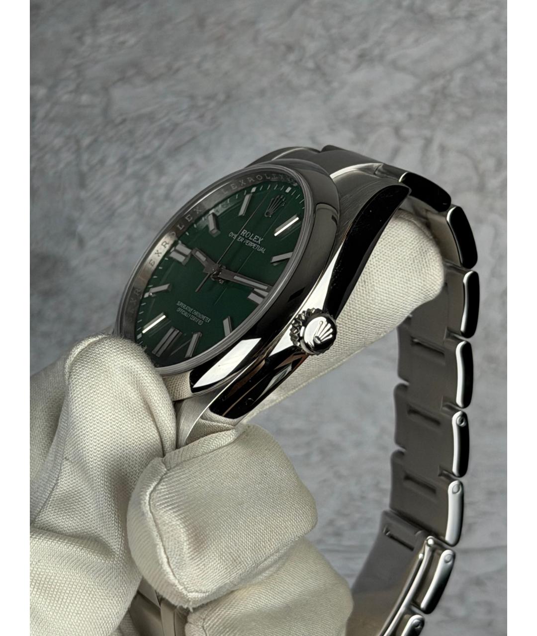 ROLEX Зеленые часы, фото 5
