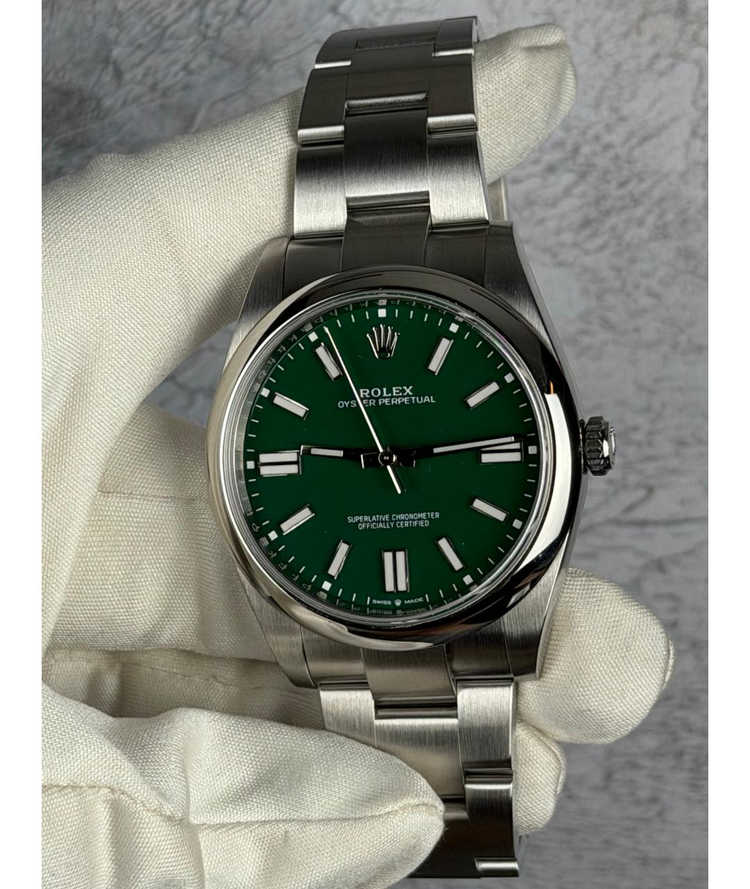 ROLEX Зеленые часы, фото 3