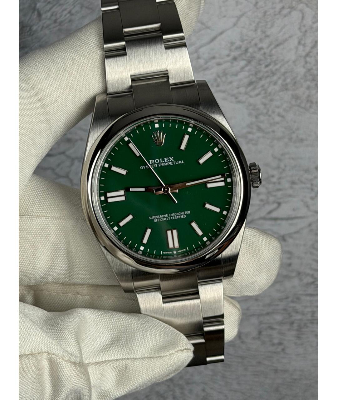 ROLEX Зеленые часы, фото 2