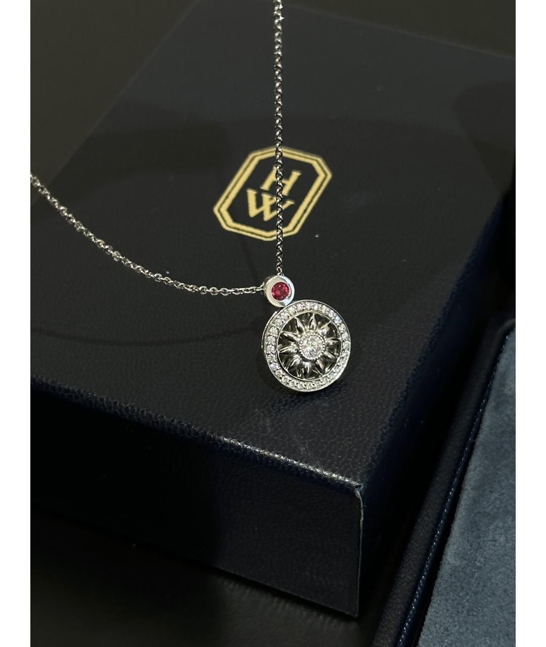 Harry Winston Серебряное платиновое колье, фото 3