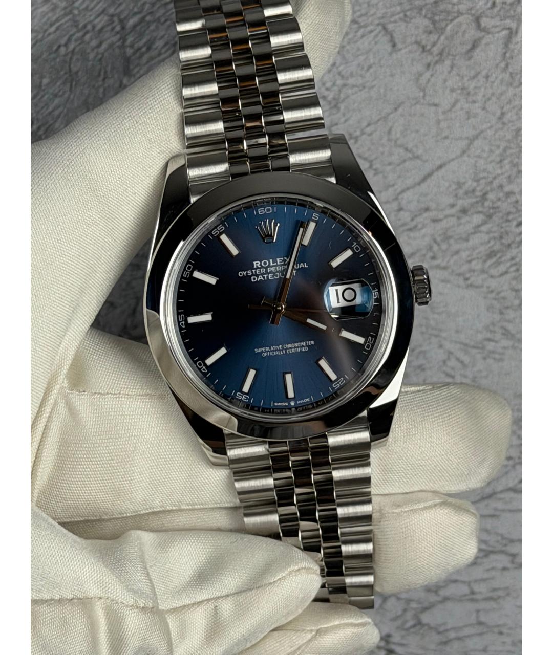 ROLEX Темно-синие часы, фото 2