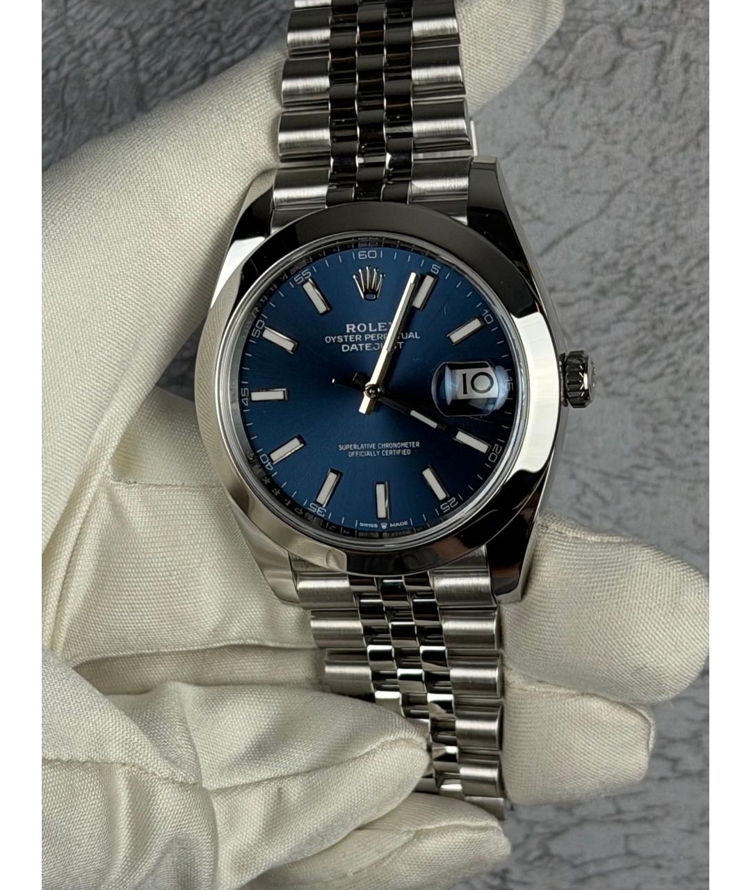 ROLEX Темно-синие часы, фото 3