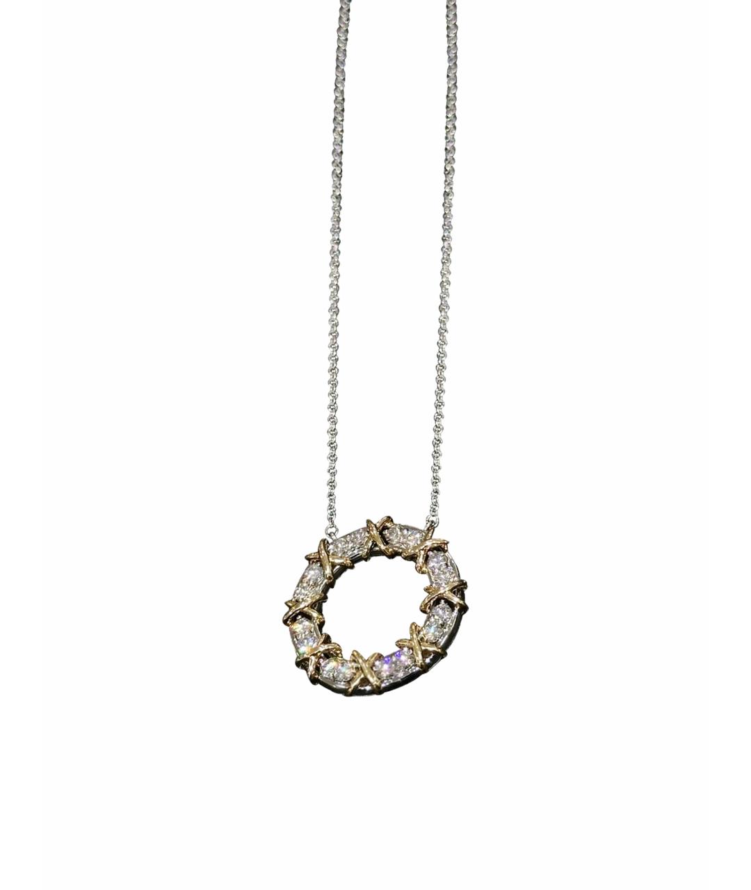 TIFFANY&CO Серебряное платиновое колье, фото 1