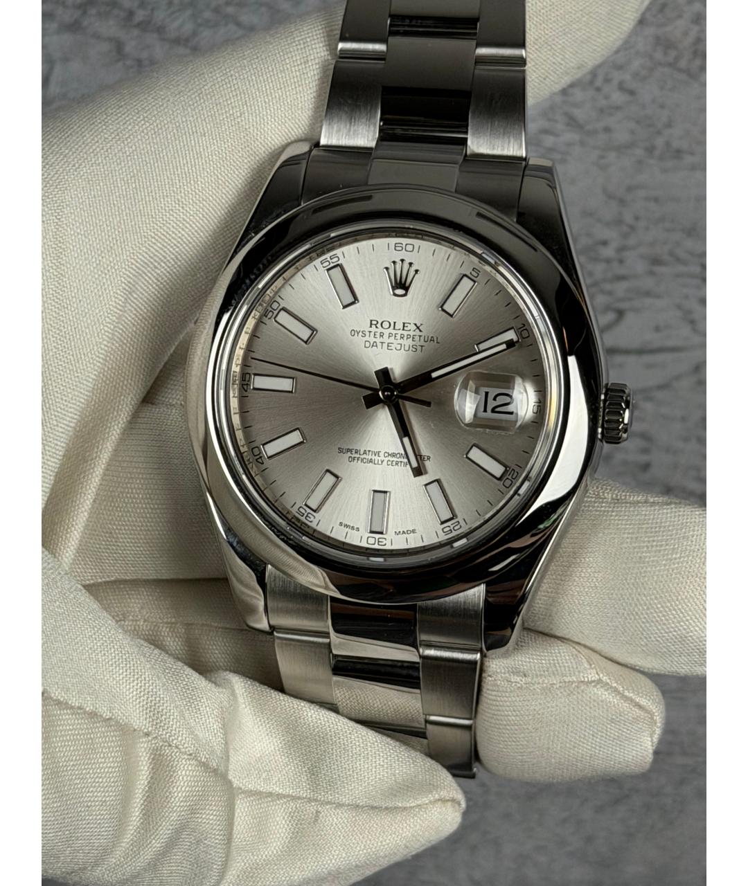ROLEX Серебряные часы, фото 3