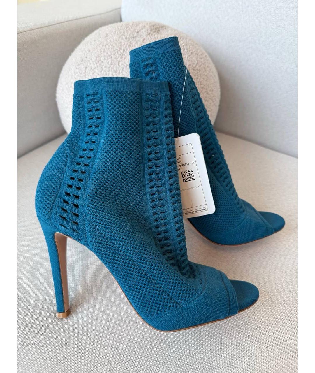 GIANVITO ROSSI Синие ботильоны, фото 9