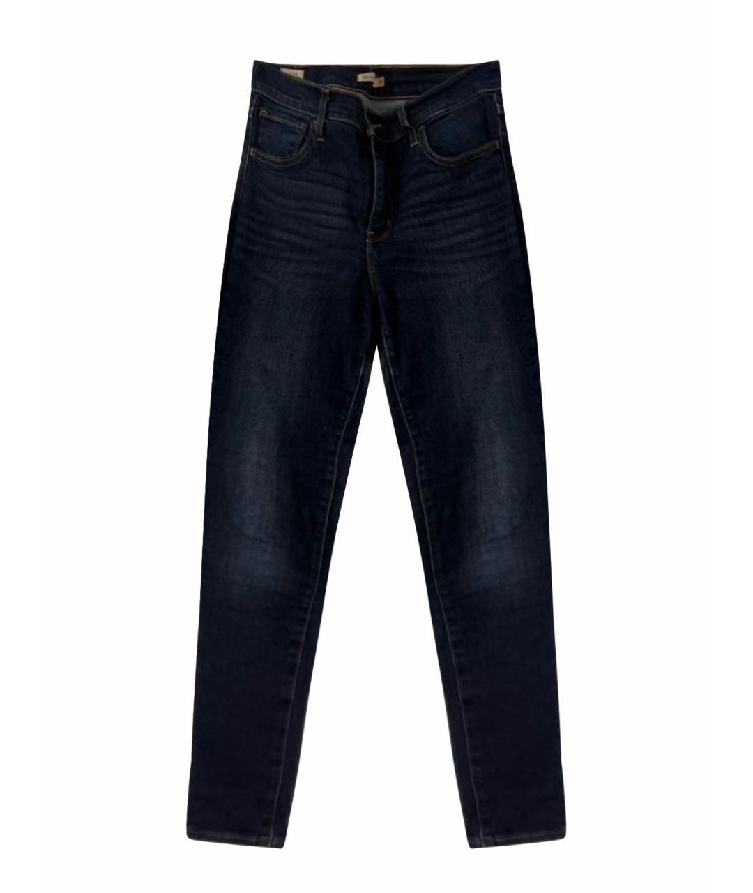 LEVI'S Синие хлопко-эластановые джинсы слим, фото 5