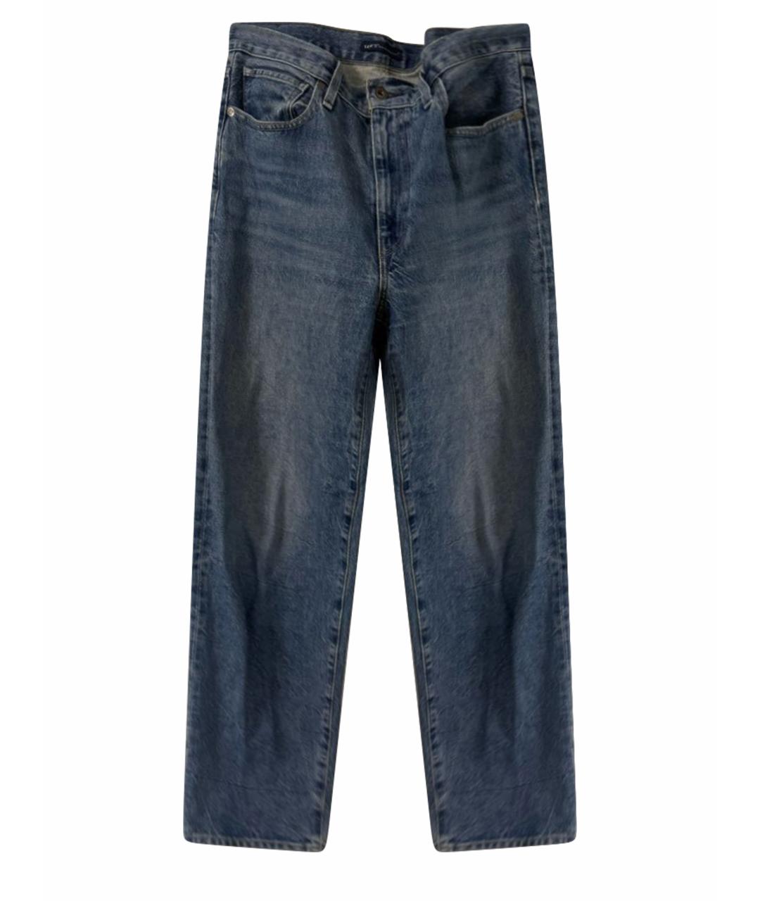 LEVI'S Голубые хлопковые прямые джинсы, фото 1