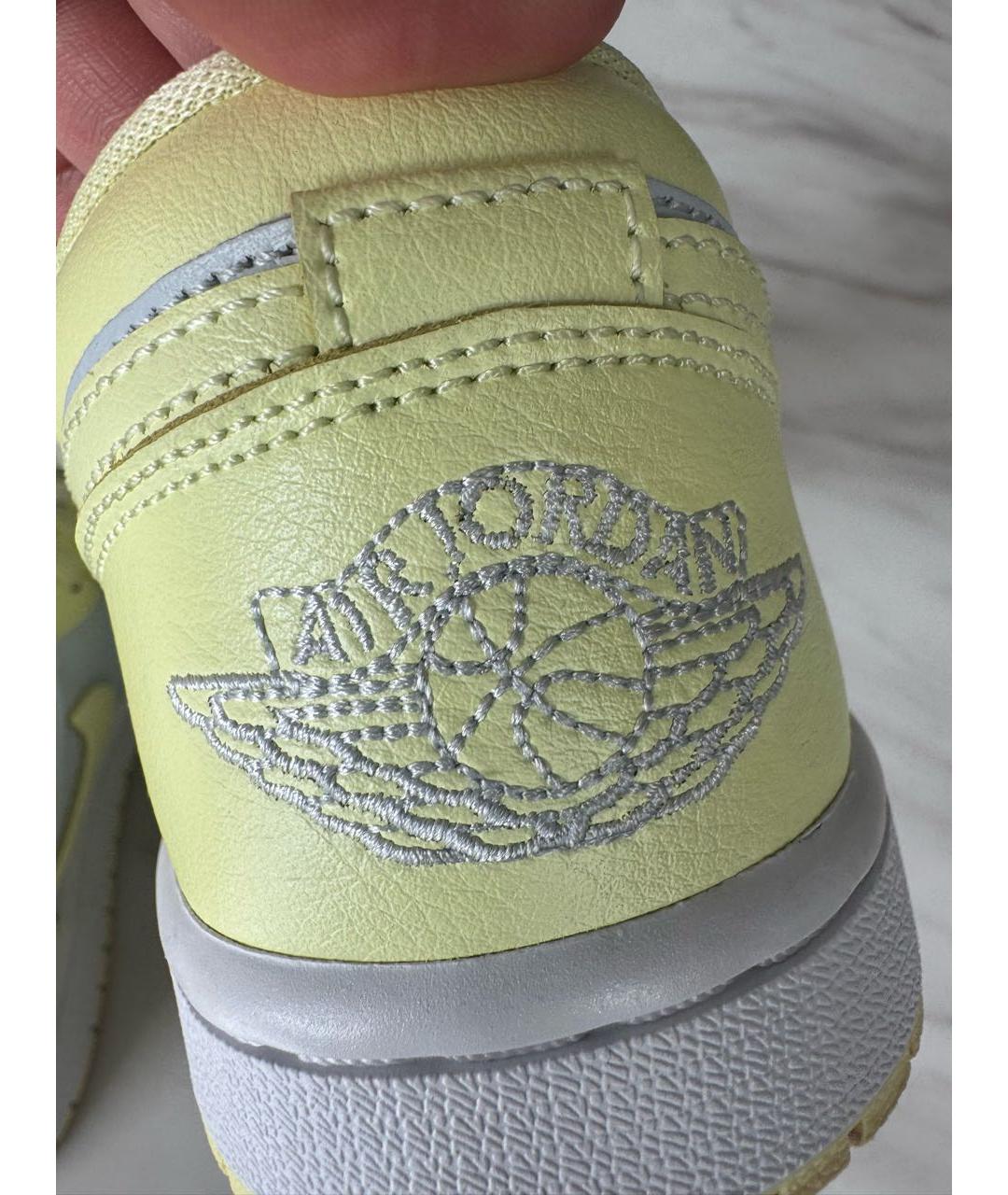 NIKE Желтые кожаные кроссовки, фото 5