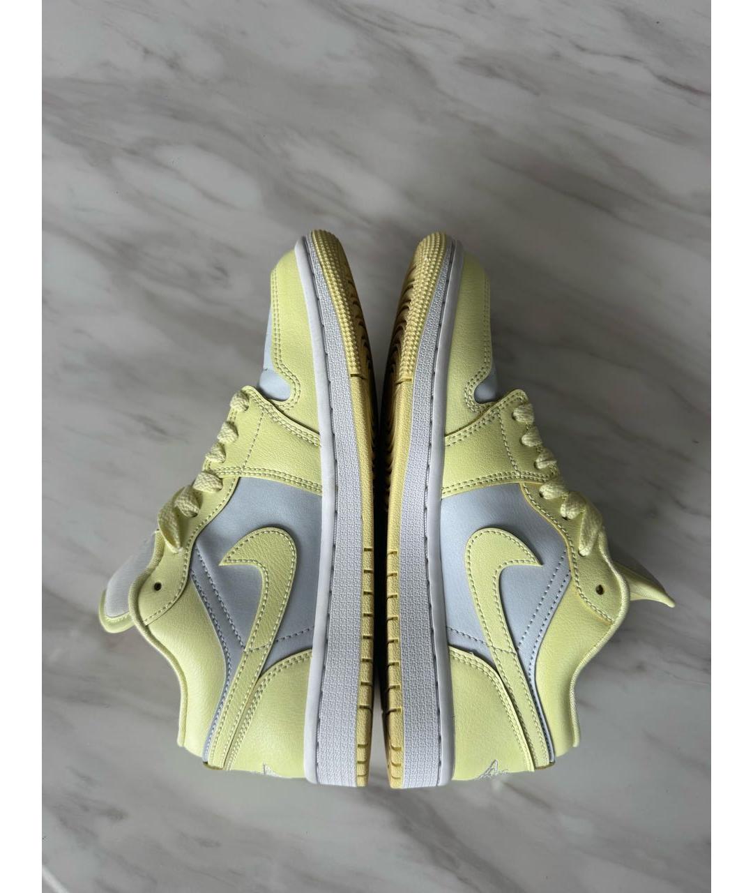 NIKE Желтые кожаные кроссовки, фото 6