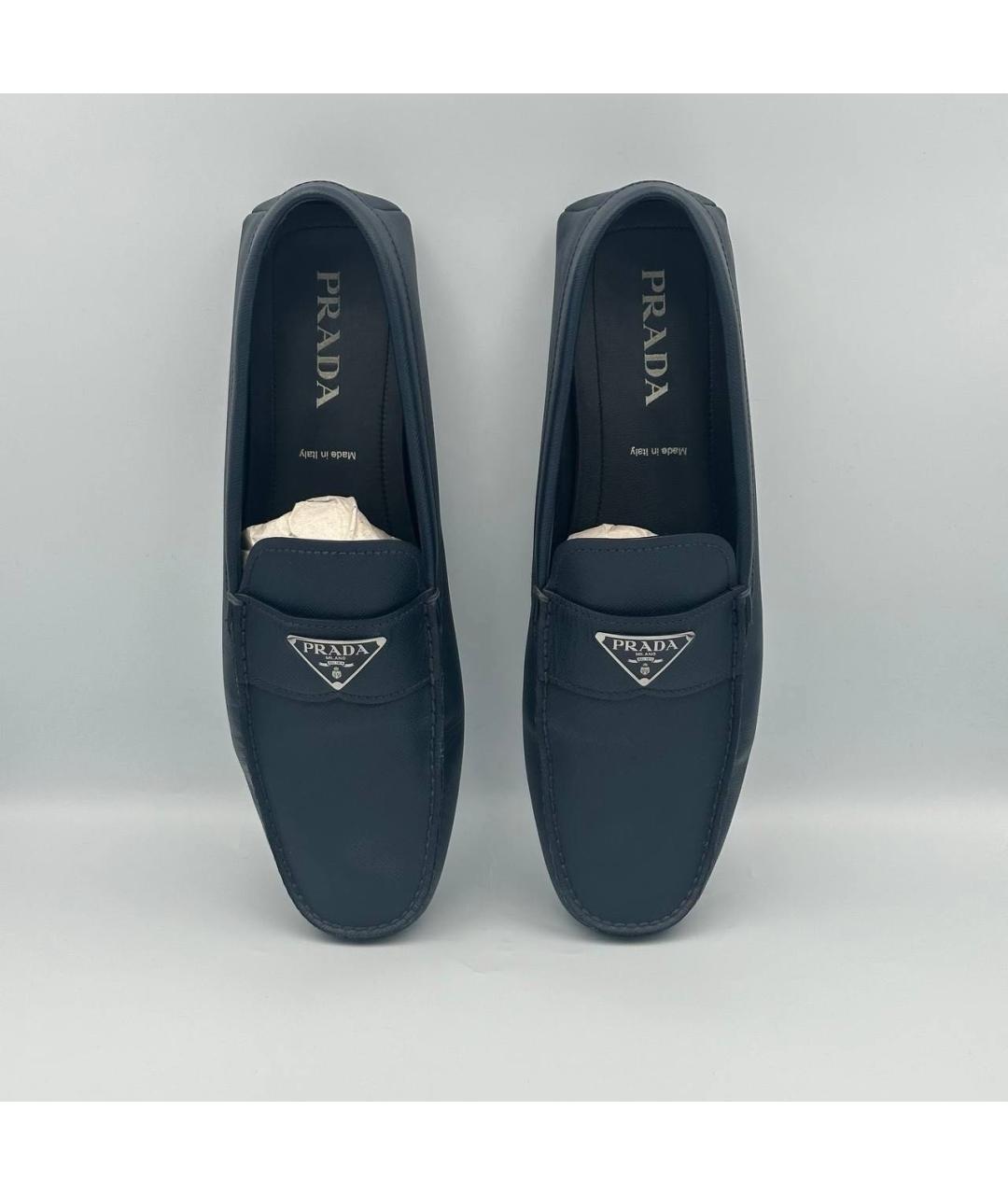 PRADA Темно-синие лоферы, фото 3