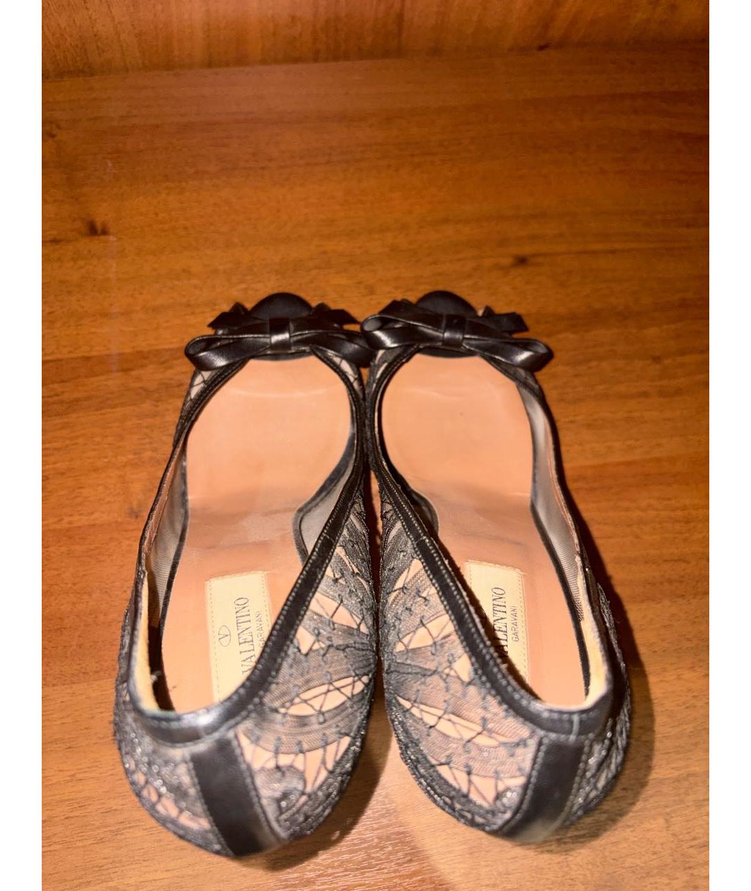 VALENTINO Черные кожаные туфли, фото 3