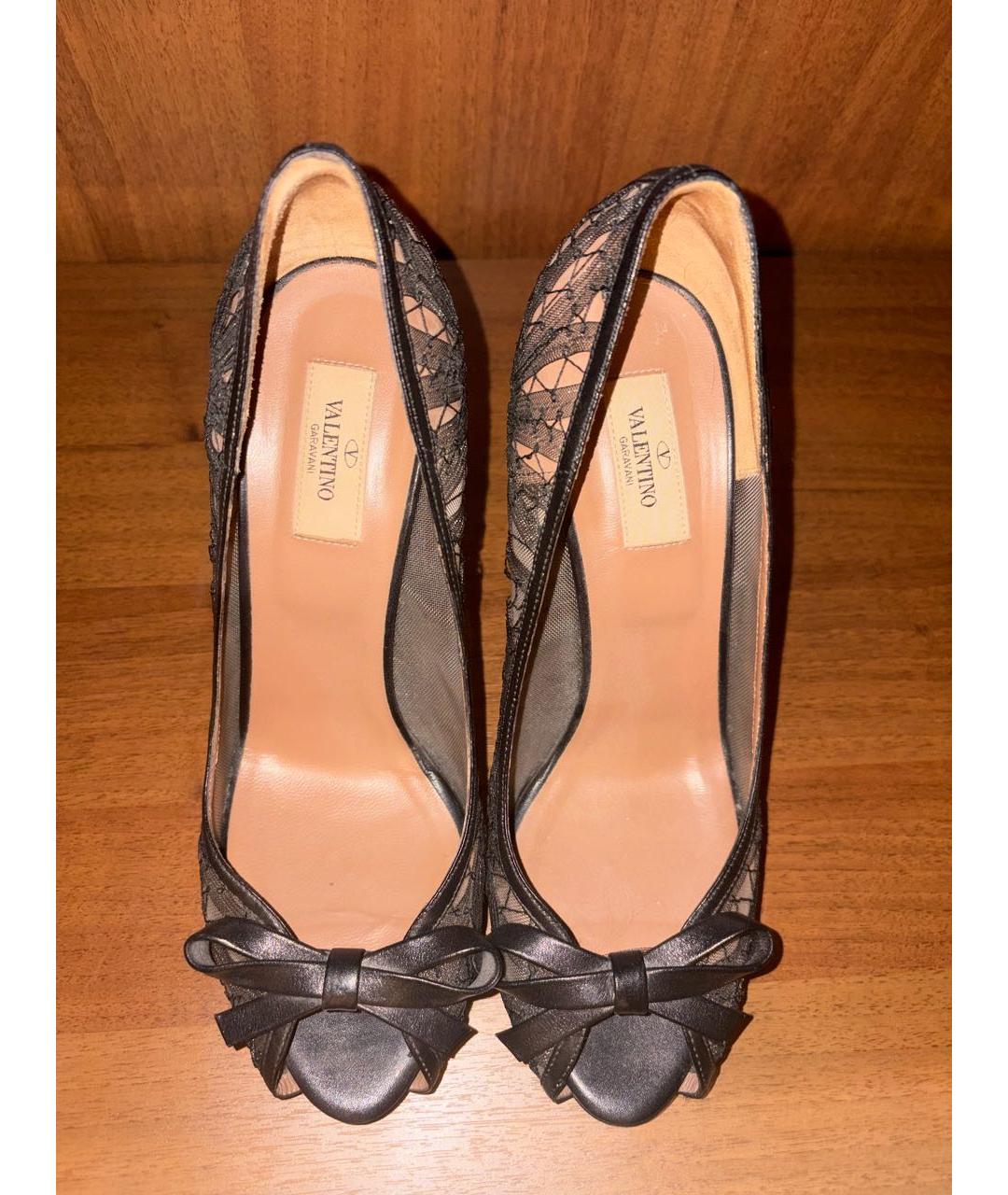 VALENTINO Черные кожаные туфли, фото 2