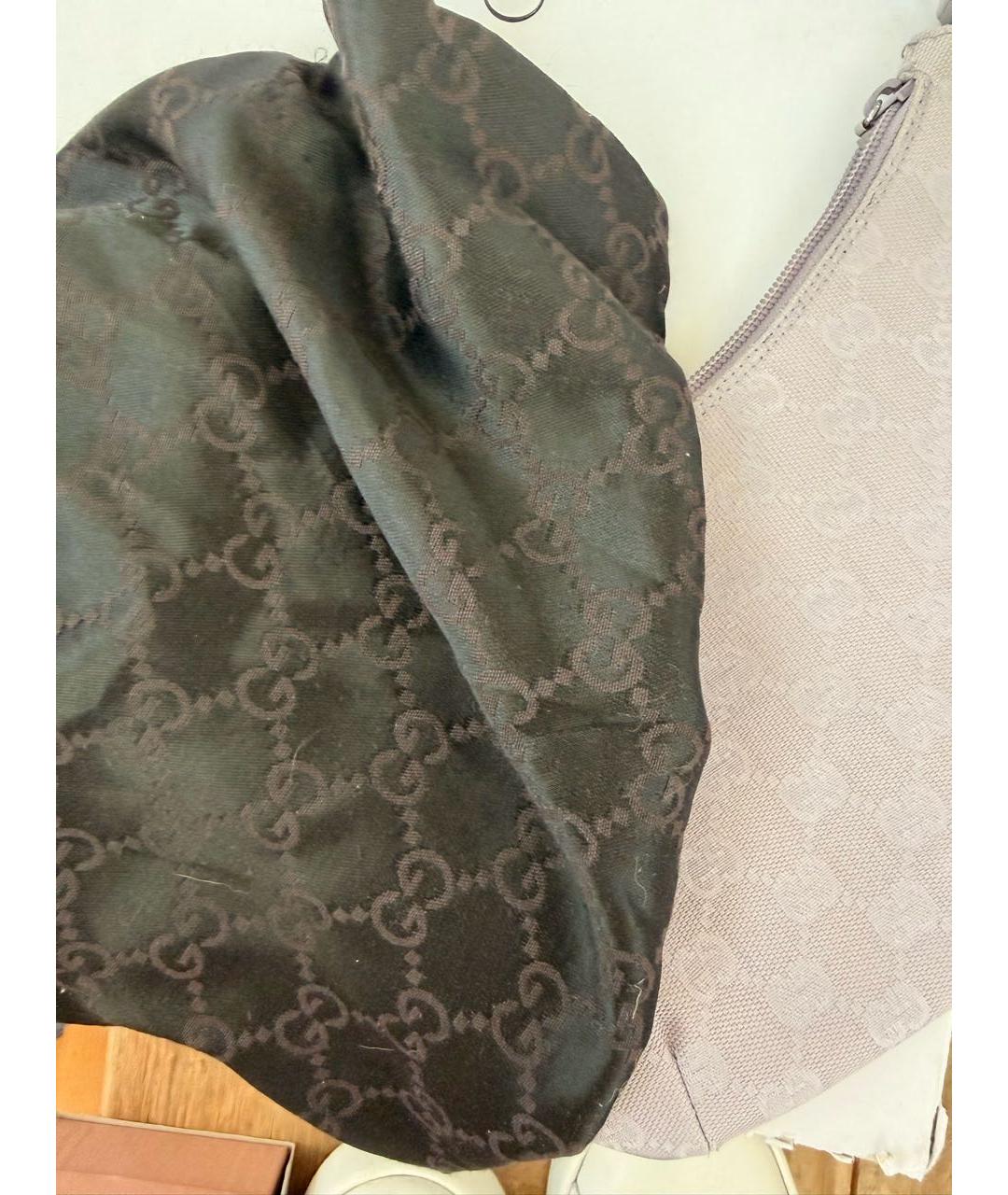 GUCCI Фиолетовая тканевая сумка с короткими ручками, фото 8
