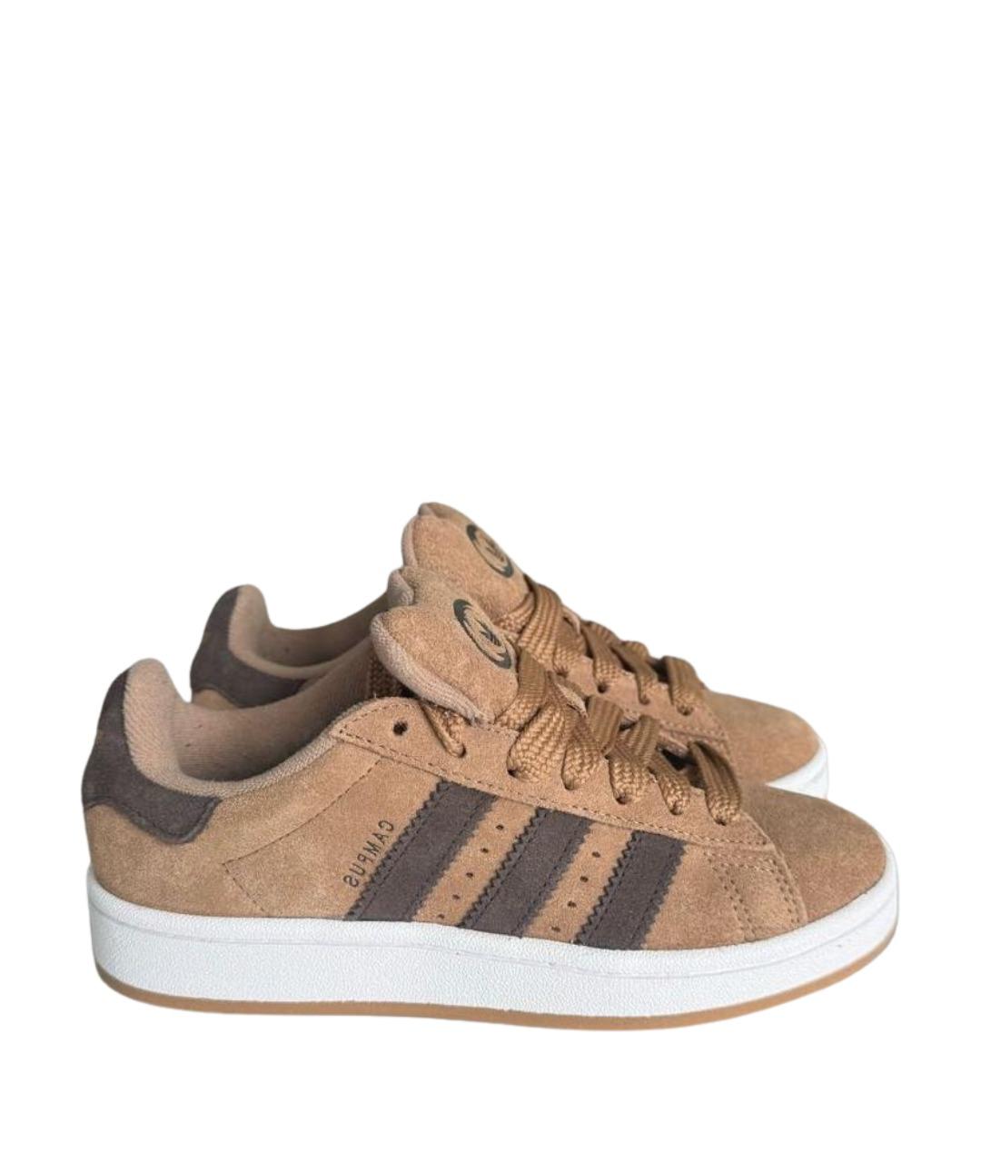 ADIDAS Коричневые замшевые кеды, фото 1