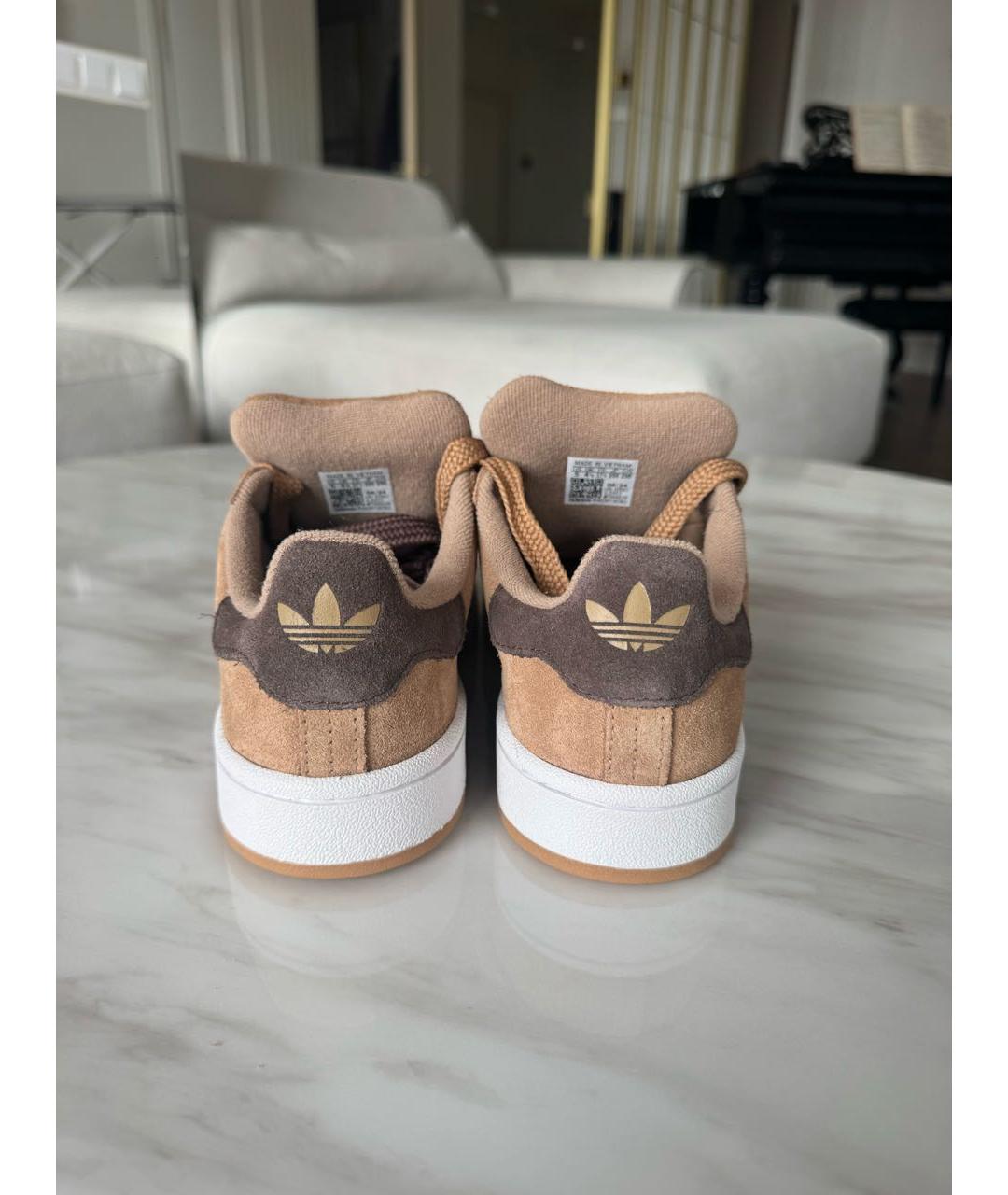 ADIDAS Коричневые замшевые кеды, фото 3