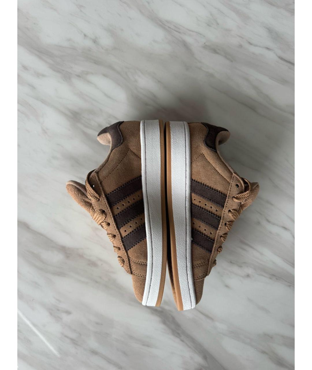 ADIDAS Коричневые замшевые кеды, фото 4