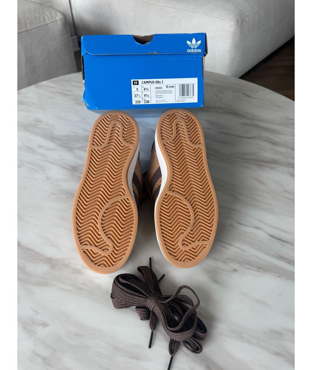 ADIDAS Коричневые замшевые кеды, фото 6