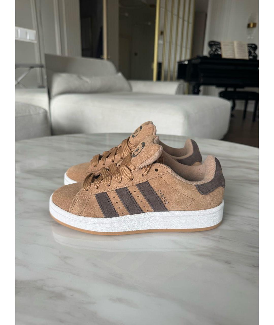 ADIDAS Коричневые замшевые кеды, фото 7