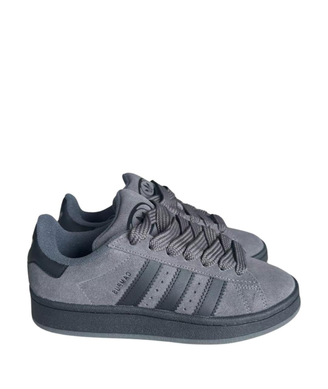ADIDAS Серые замшевые кеды, фото 1
