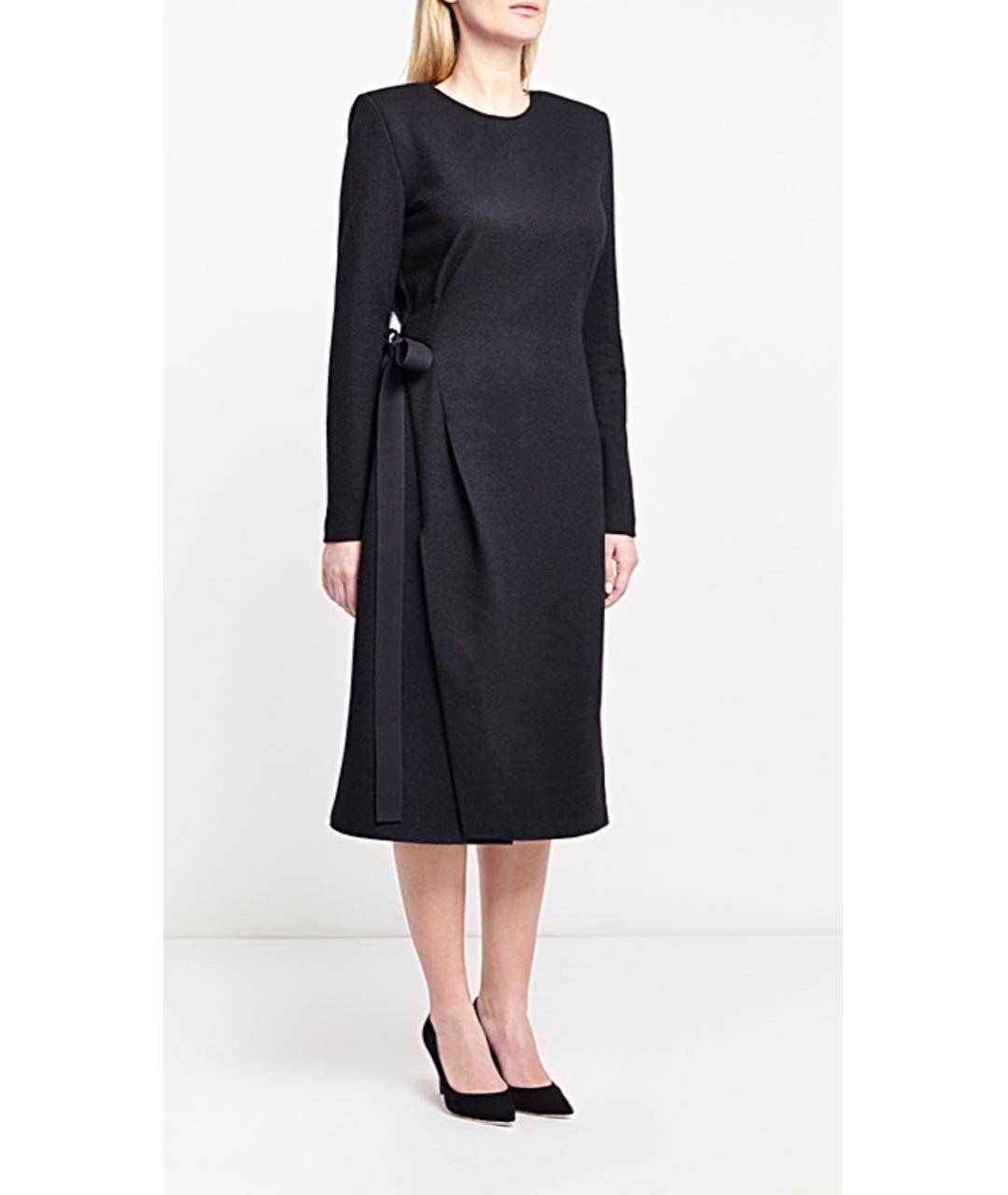 ERMANNO SCERVINO Черное шерстяное вечернее платье, фото 2