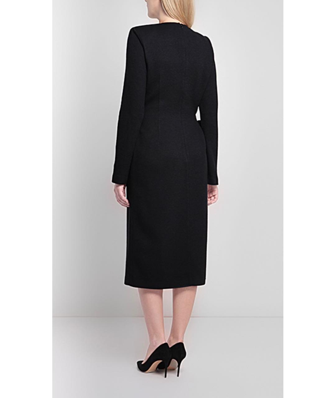 ERMANNO SCERVINO Черное шерстяное вечернее платье, фото 3