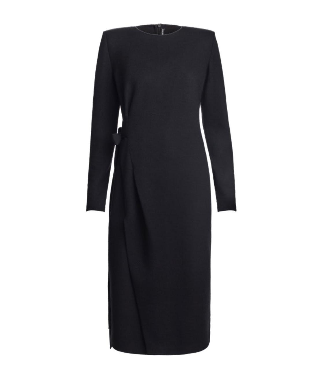 ERMANNO SCERVINO Черное шерстяное вечернее платье, фото 1