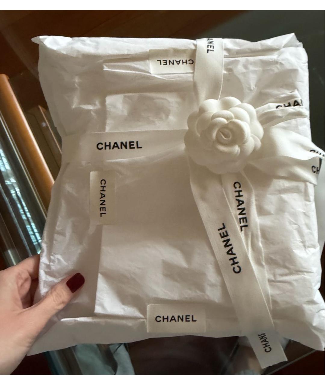 CHANEL Белая хлопковая футболка, фото 3