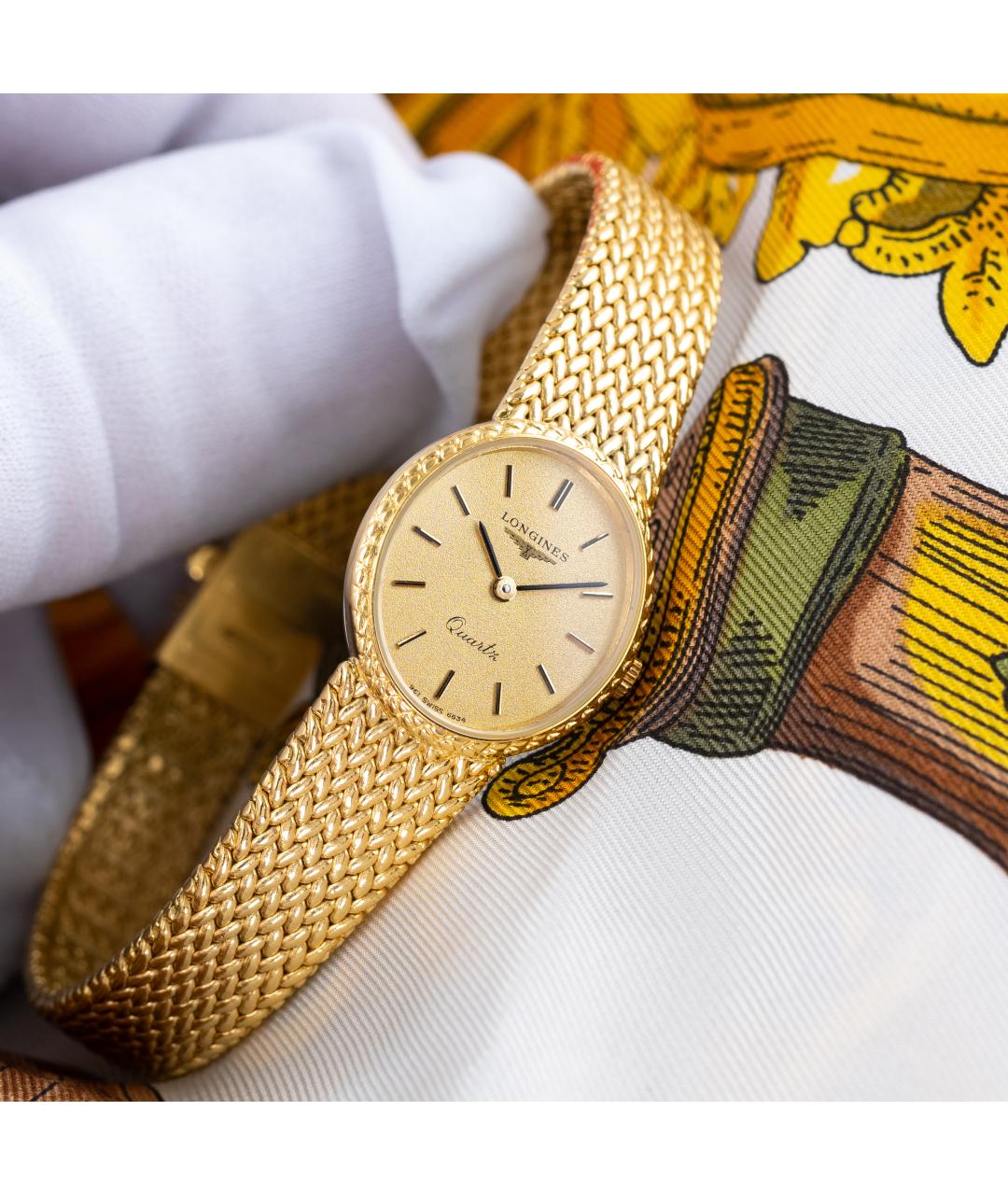 LONGINES Золотые часы, фото 7
