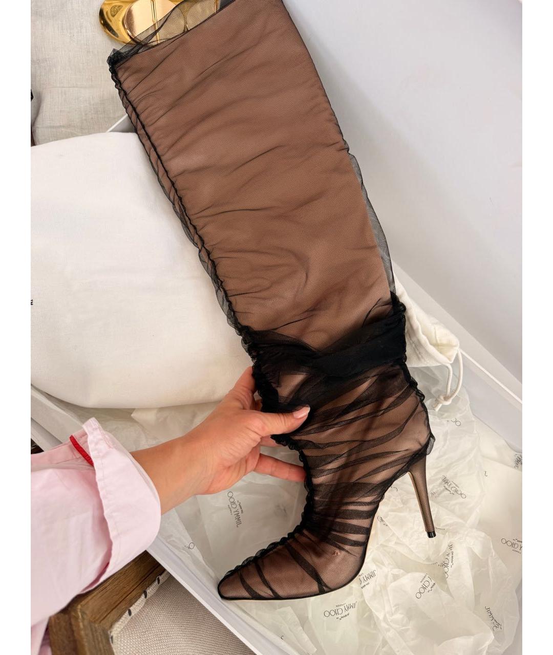 JIMMY CHOO Розовые ботфорты, фото 3