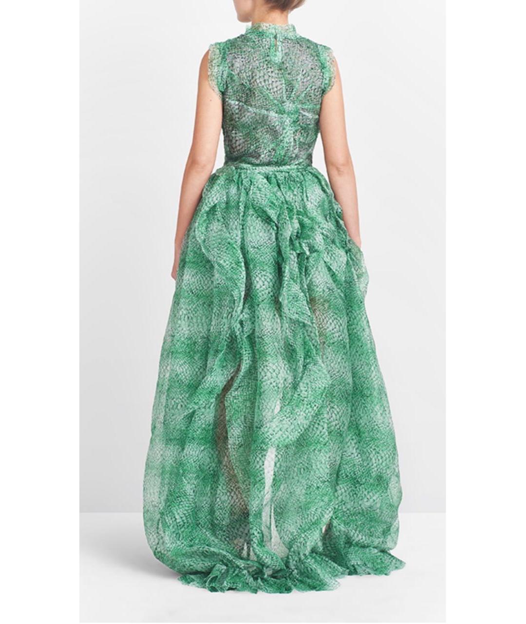 ERMANNO SCERVINO Зеленое шелковое вечернее платье, фото 3