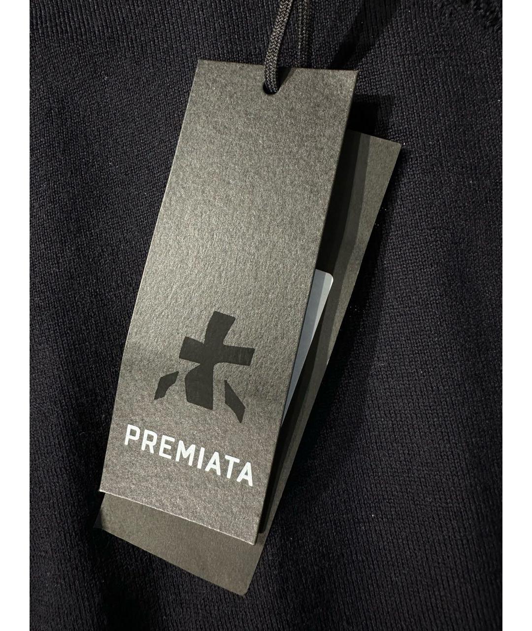 PREMIATA Темно-синий шерстяной джемпер / свитер, фото 5