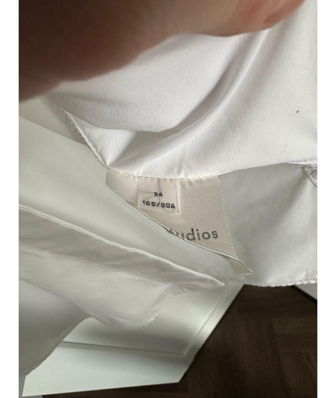 ACNE STUDIOS Белая хлопковая рубашка, фото 4
