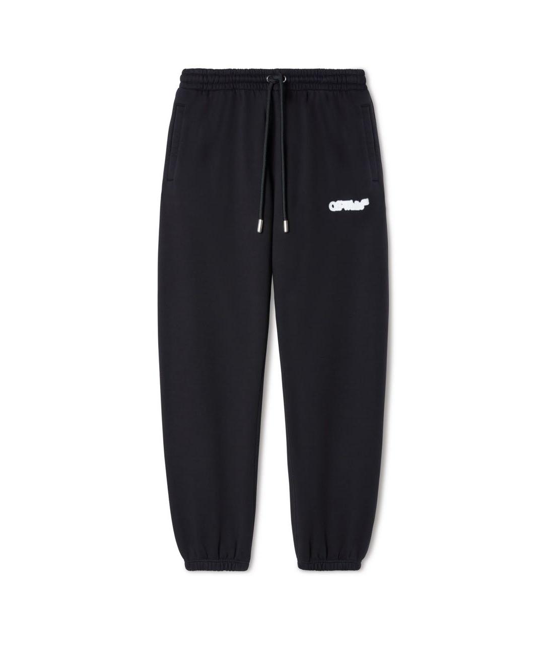 OFF-WHITE Черные хлопковые повседневные брюки, фото 1