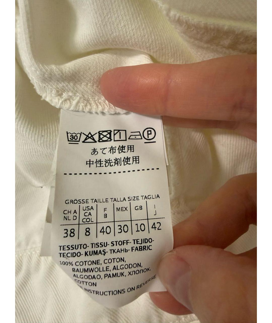 SPORTMAX Белая деним куртка, фото 4