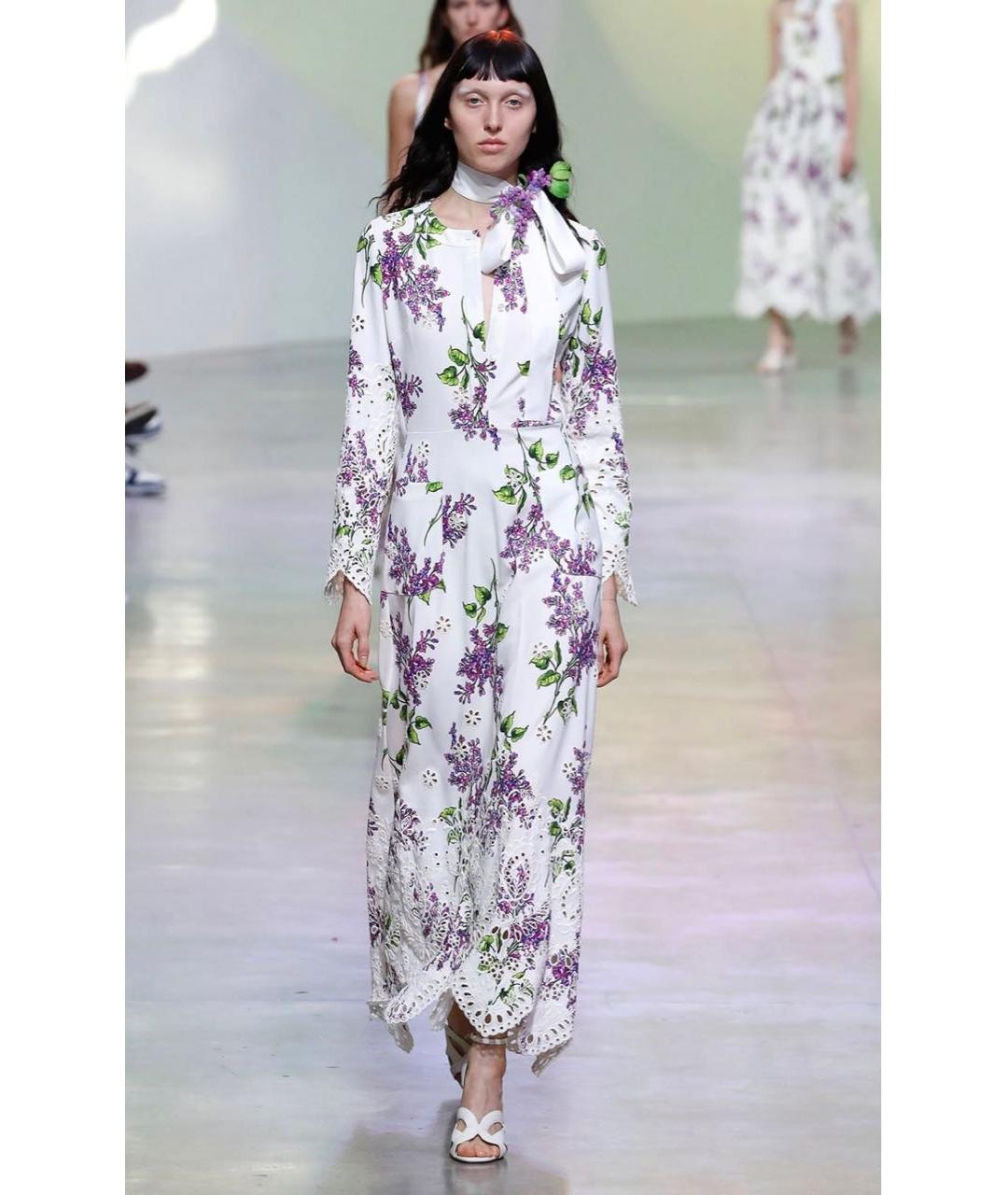 ELIE SAAB Мульти полиэстеровое повседневное платье, фото 5