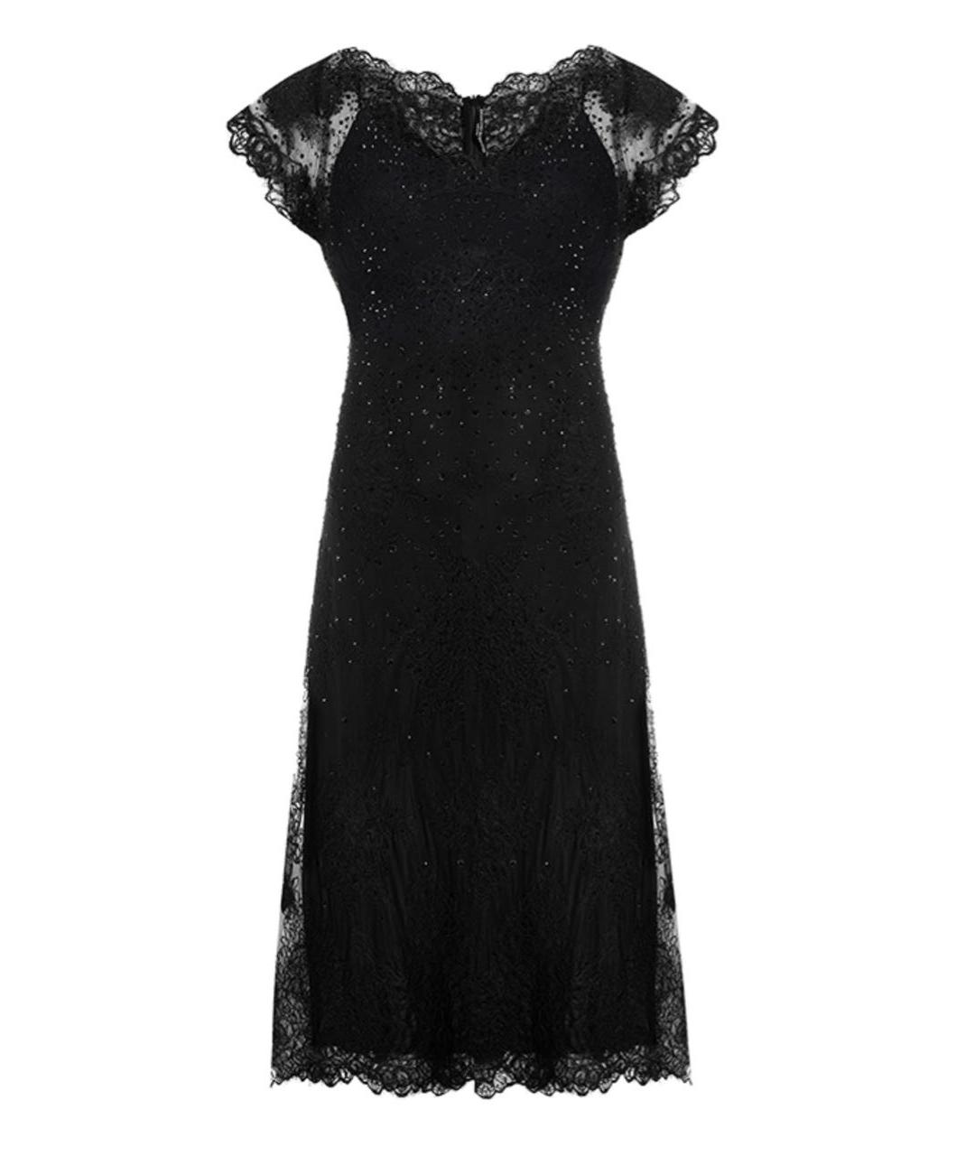 ERMANNO SCERVINO Черное вискозное вечернее платье, фото 1