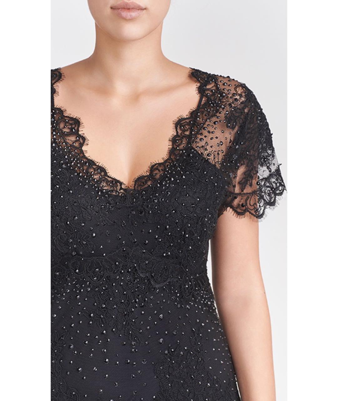 ERMANNO SCERVINO Черное вискозное вечернее платье, фото 4